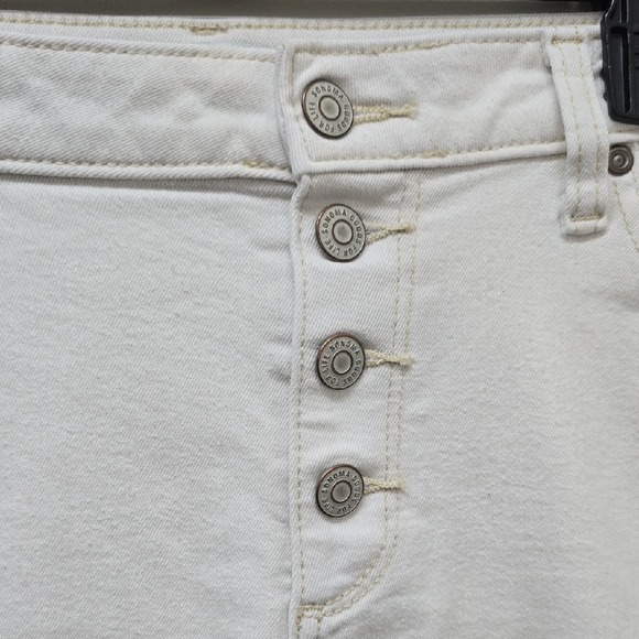Sonoma White Skinny Crop Jeans - Size 16 - Picture 3 of 8